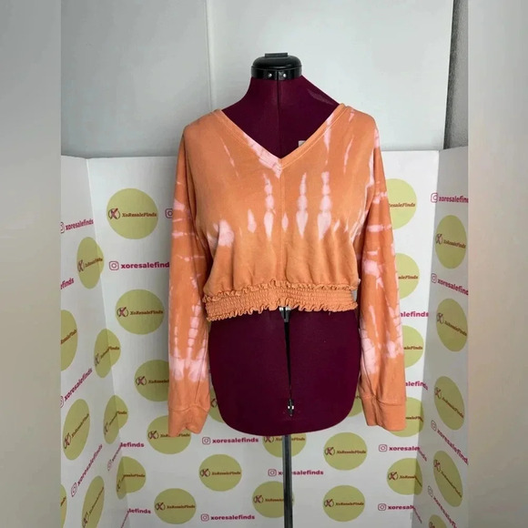 Anthropologie Donna Tie Dye Cropped Sweater - Picture 3 of 5